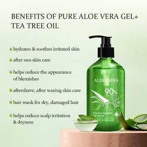 Pure Aloe Vera Gel + Tea Tree Oil