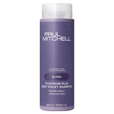 Paul Mitchell Blonde Platinum Plus Deep Violet Shampoo bottle on a white background