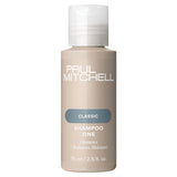 Gentle daily shampoo bottle for balanced hair care on a white background