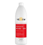 Bottle of Yellow Peroxide 40 Vol - 12% on a white background