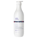 White shampoo bottle with 'milk_shake' branding - SILVER SHINE SHAMPOO 1000ml on a white background