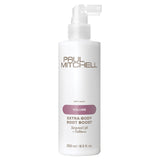 Volumizing root boost spray bottle on a white background