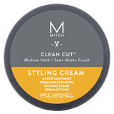Mitch Clean Cut Styling Cream styling cream jar on a white background