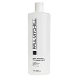 Hair color processing liquid bottle on a white background
