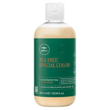 color protecting conditioner bottle for color treated hair on white background
