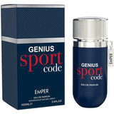 Genius Sport Code By Emper For Men 3.4oz EDP Spray