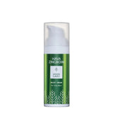 Green skincare cream bottle with Hava Zingboim branding on a white background