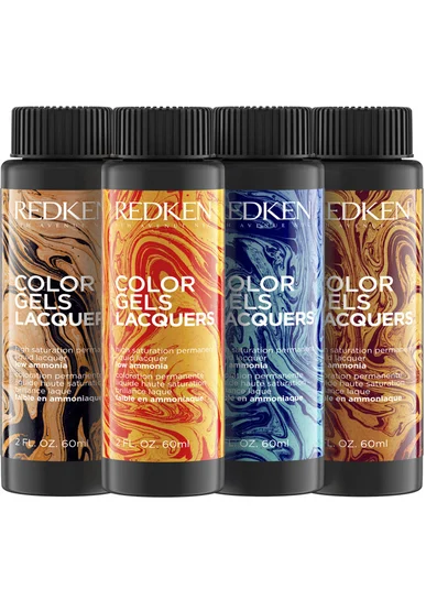REDKEN Color Gels Lacquers Permanent Liquid Color For Hair Color 2 oz