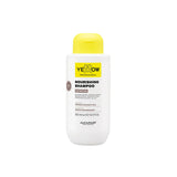 Yellow Professional Nourishing Shampoo bottle with yellow cap on a white background