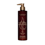 L'ANZA Keratin Healing Oil Emergency Service Cream Cure Part B 295ml leave-in conditioner bottle on a white background