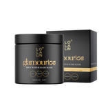 LOLALIN Glamourice Rice Water Hair Mask jar and packaging on a white background