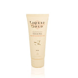 A tube of Anna Lotan Liquid Gold cream gel with a beige background and text indicating it is a 60ml product.