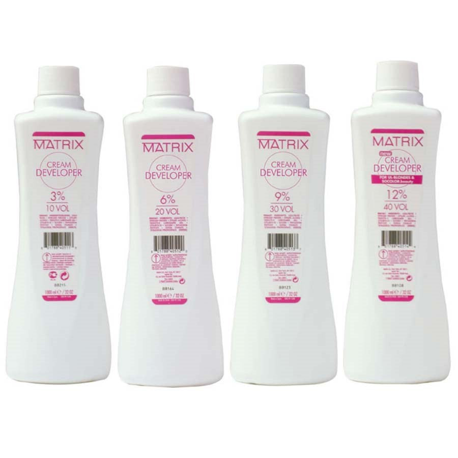Cream Developer Matrix Matrix Cream Developer 3%- 6%- 9%-12% - 1 liter 33.8 fl.oz – MyBathandi.com