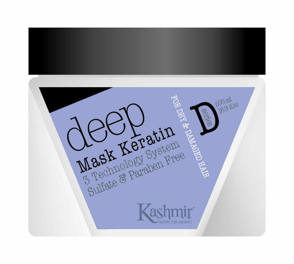 KASHMIR DEEP KERATIN HAIR KIT FOR DRY& DAMAGE HAIR - SHAMPOO & HAIR CREAM & SERUM