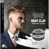 Mon Platin Gray Clay Medium Hold UNDERDOG Hair Wax 100 ml / 3.4 oz