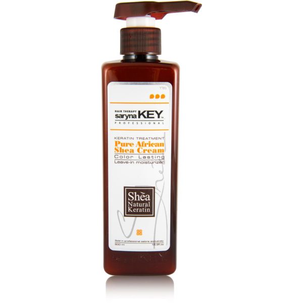 Saryna Key Pure Shea Butter Leave In Moisturizer Cream Color Lasting 500 ml / 16.9 Fl Oz